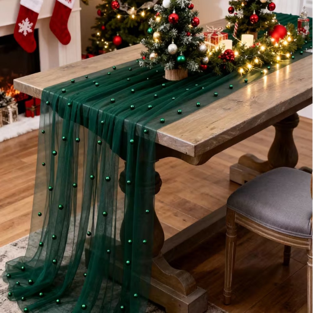 Linen Table Runner - 꿈꾸는 듯한 고급스러운 웨딩 테이블 러너,