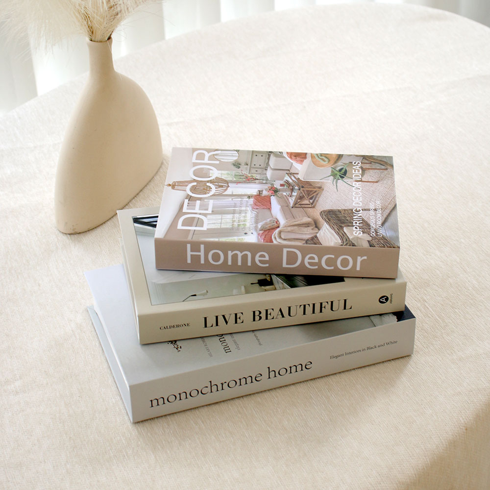 Home Decor Magazine - 3개/세트 고급 장식용 가짜 책 우아한