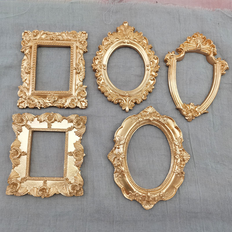Bamboo Photo Frame - 미니 사이즈의 금색 사진 프레임, 사진
