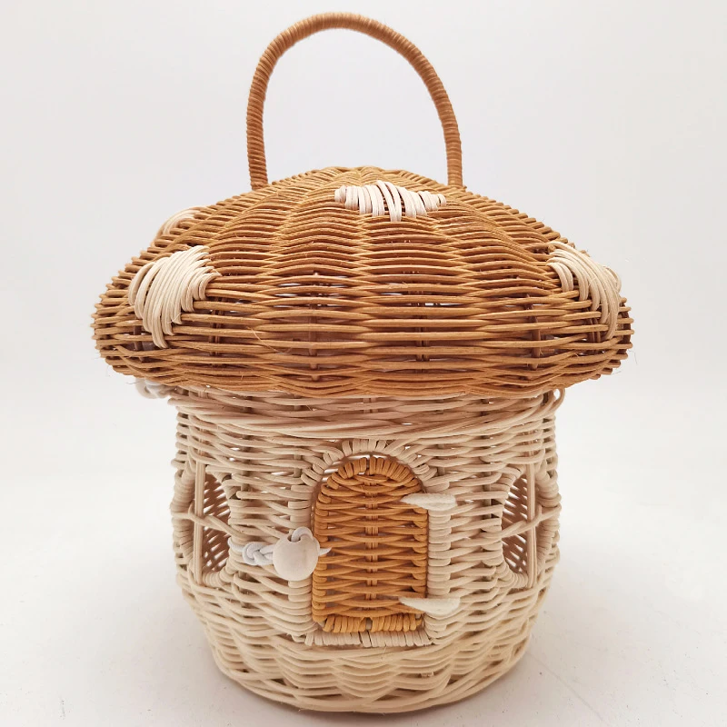 야외 피크닉 바구니 버섯 보관 가방 등나무 짠 바구니  - Rattan Plant Basket 리뷰 및 가격