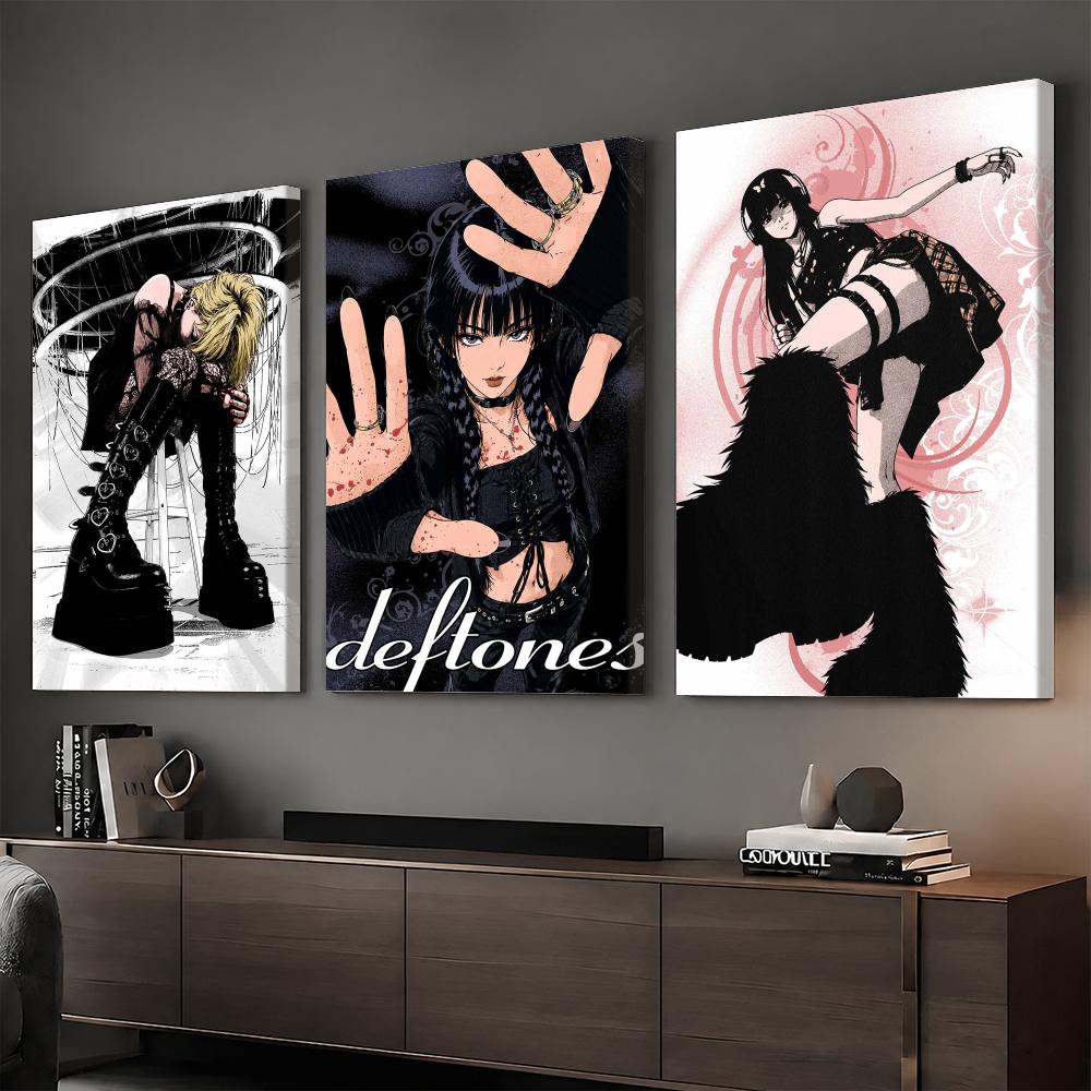 Y2K 고딕 애니메이션 록 걸 프레임 벽화 HD 캔버스 - Home Decor Y2K 리뷰 및 가격