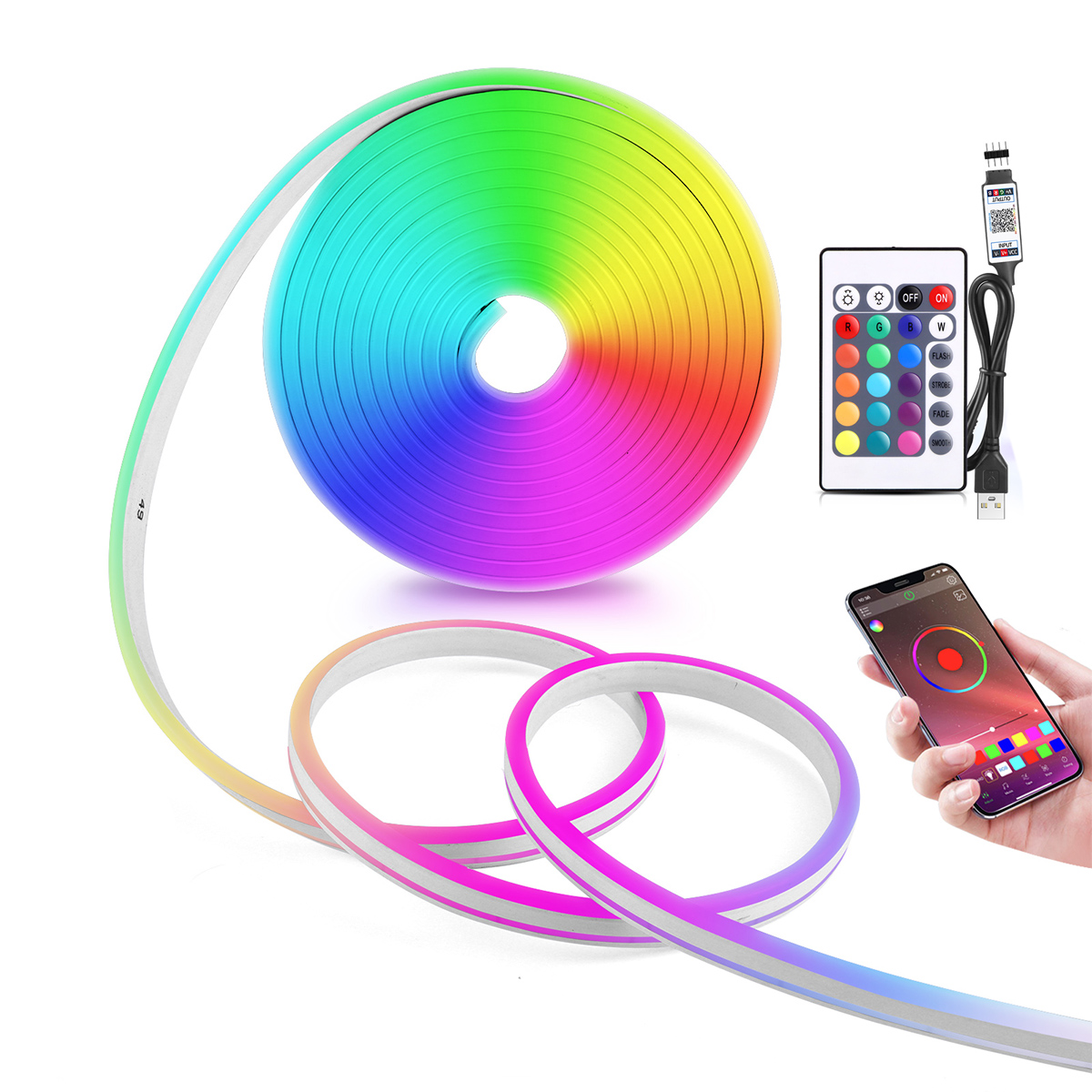 5V USB RGB 네온 LED 스트립 조명, 홈 장식 - Home Decor Free App 리뷰 및 가격