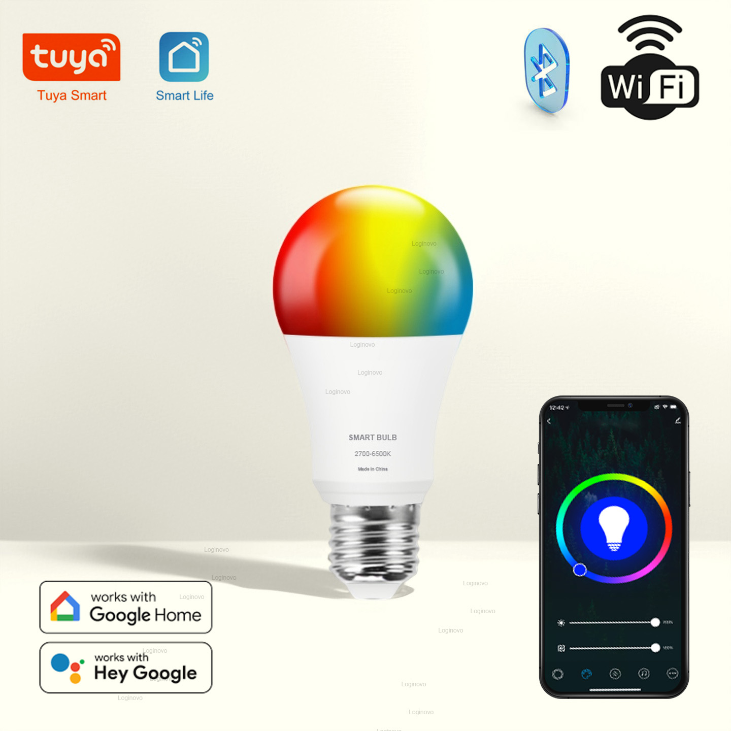 투야 LED 전구 램프 블루투스/와이파이 E27 RGB - Home Decor Free App 리뷰 및 가격
