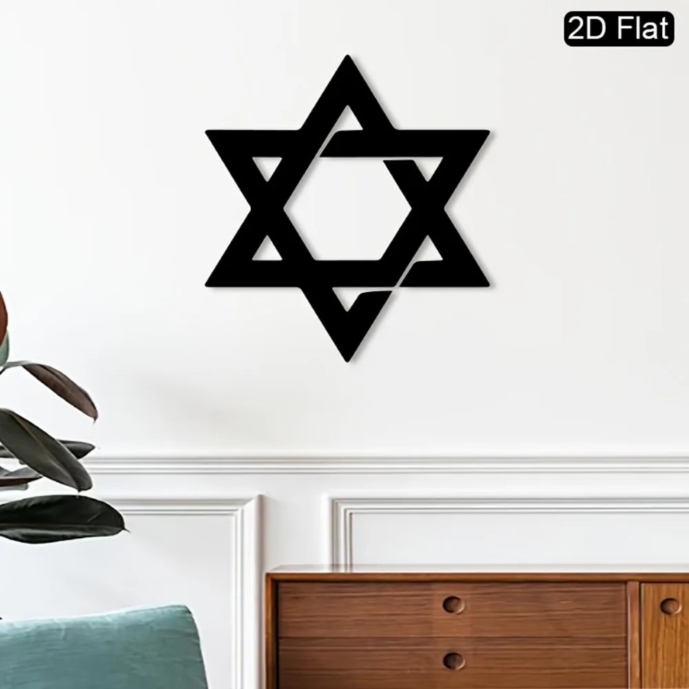 CIFBUY 철제 벽 장식 다윗의 별 금속 조각품 벽걸 - Home Decor Theme 리뷰 및 가격