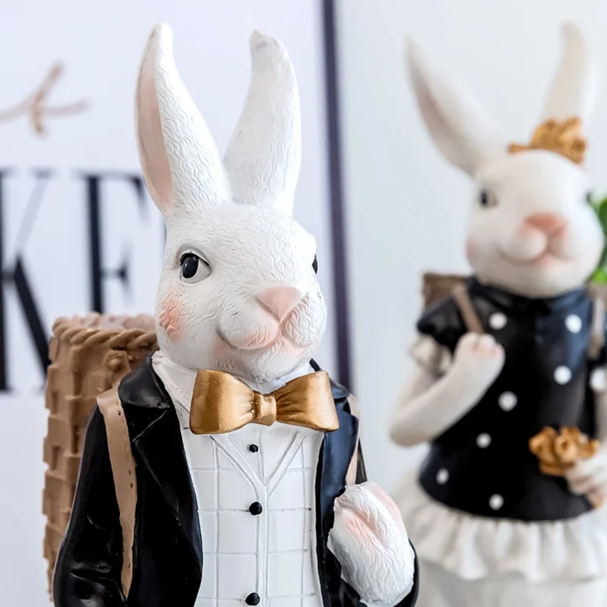 창의적인 목가적인 궁전 토끼 가족 장식, 홈 장식품,  - Home Decor Za 리뷰 및 가격