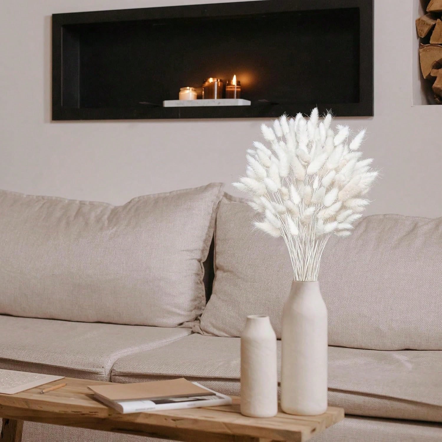 120개 건조 팜파스 그래스 장식용 드라이 플라워, 대 - Pampas Grass Decor 리뷰 및 가격