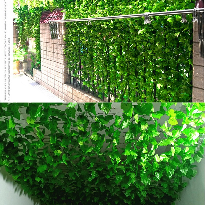 230cm 생생한 인공 식물 기풍 포도 녹색 잎 아이비 - Rattan Plant Basket 리뷰 및 가격
