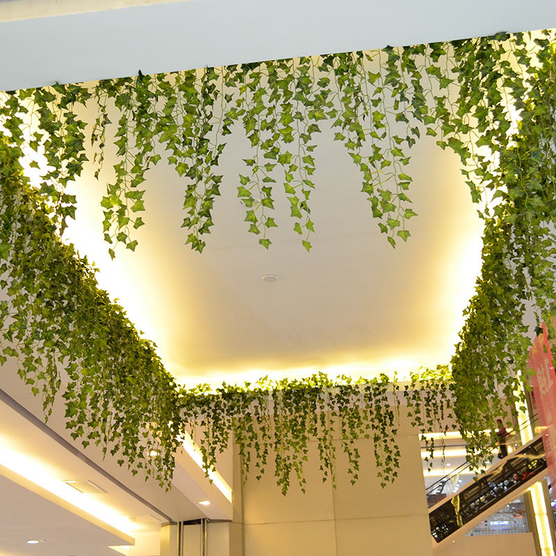 230cm 생생한 인공 식물 기풍 포도 녹색 잎 아이비 - Rattan Plant Basket 리뷰 및 가격