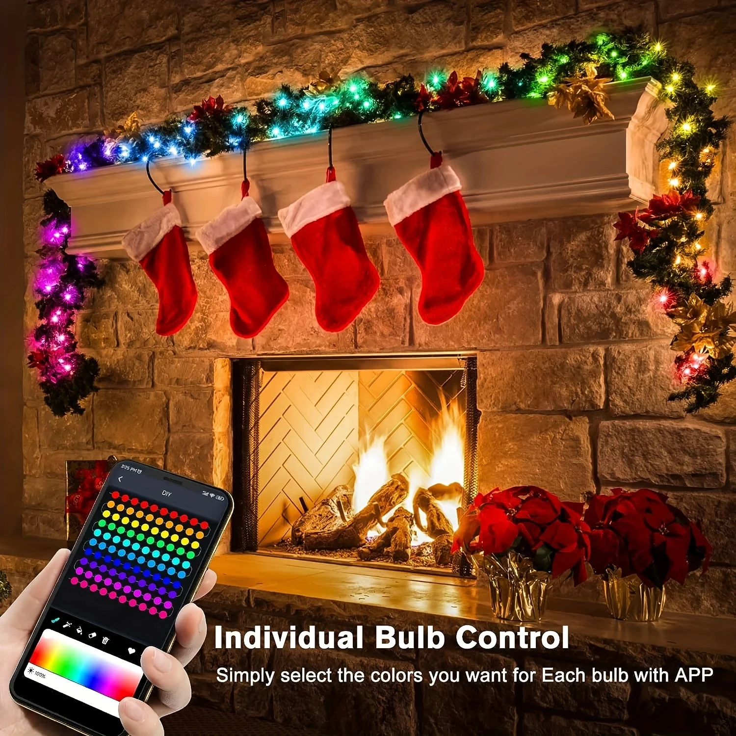 드림 컬러 WS2812B LED 스트링 조명 RGBIC - Home Decor Free App 리뷰 및 가격