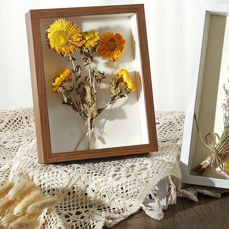3D 나무 사진 액자 깊이 3cm 원목 건조 꽃 사진  - Bamboo Photo Frame 리뷰 및 가격